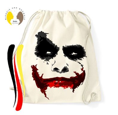 Blondie & Brownie Fun Baumwoll Beutel Tasche Joker Clown Karte Smile Gotham Nerd