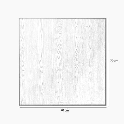 Bronx71 Tischplatte Roan quadratisch schwarz Melamin 70 x 70 cm