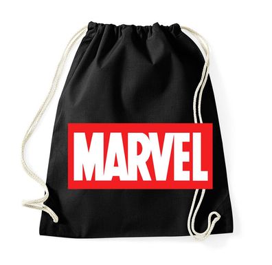 Blondie & Brownie Baumwoll Turnbeutel Beutel Tasche Marvel Logo Captain America