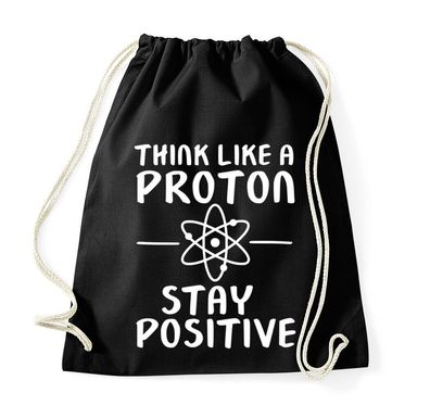 Blondie & Brownie Baumwoll Beutel Tasche Proton Stay Postive Nerd Sheldon Funny