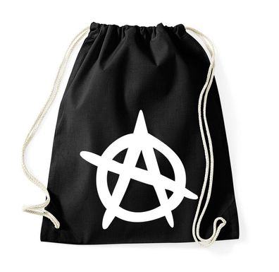 Blondie & Brownie Baumwoll Turnbeutel Beutel Tasche Anarchy Anarchie A Antifa