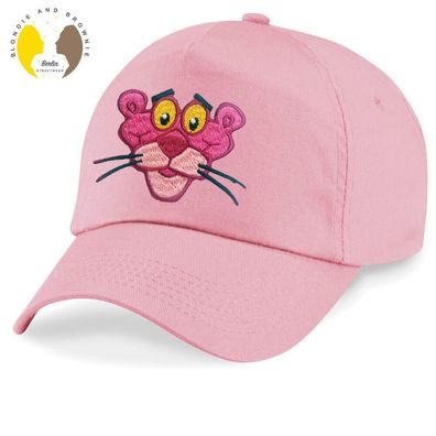 Blondie & Brownie Kinder Baseball Cap Snapback Pink Panther Rosarote Patch Stick