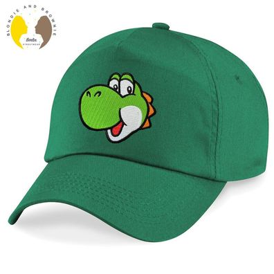 Blondie&Brownie Kinder Jungen Mädchen Baseball Cap Kappe Yoshi Face Mario Luigi