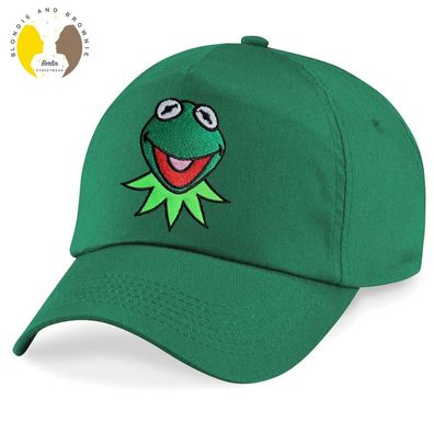 Blondie & Brownie Fun Kinder Baseball Cap Kappe Kermit Frosch Muppet Grün Frog