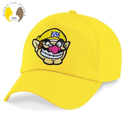 Blondie&Brownie Kinder Jungen Mädchen Baseball Cap Kappe Wario Yoshi Mario Luigi