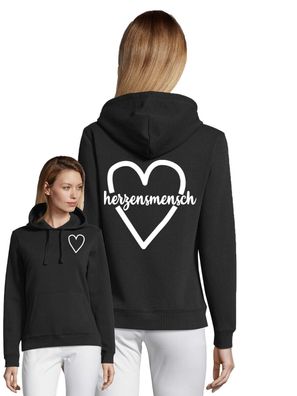 Blondie & Brownie Herzensmensch Partner Best Friends BFF Freunde Hoodie Pullover