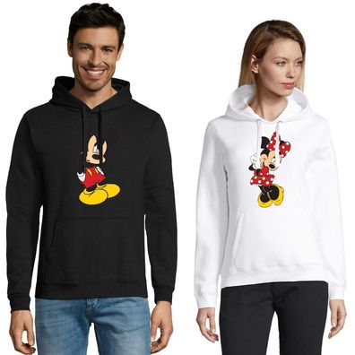 Blondie& Brownie Fun Hoodie Set MICKEY MINNIE Pullover Pärchen Mr Mrs King Queen