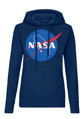 Blondie & Brownie Damen Hoodie Pullover Nasa Astronaut Apollo Space Elon X Mars