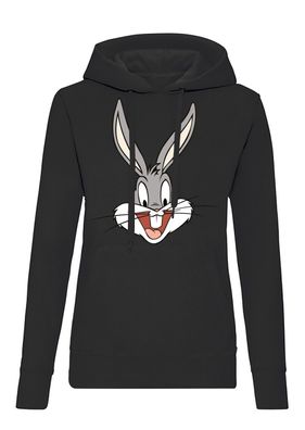 Blondie & Brownie Damen Hoodie Kapuzen Pullover Bugs Bunny Karotte Tweety Taz