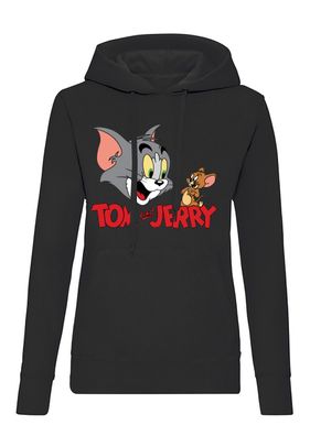 Blondie & Brownie Damen Fun Hoodie Pullover Jerry Tom Friends Cartoon Maus Katze