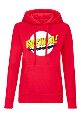 Blondie &Brownie Damen Hoodie Pullover Bazinga Big Bang Sheldon Theory TV Howard