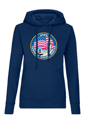 Blondie & Brownie Damen Hoodie Pullover Kennedy Space Center NASA Apollo Mars