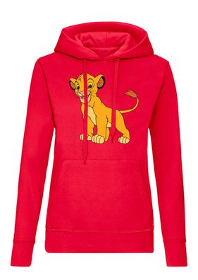 Blondie & Brownie Fun Damen Hoodie Pullover Simba Löwe König Zeichentrick Kino