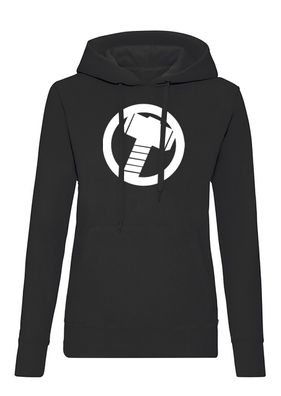 Blondie & Brownie Damen Hoodie Pullover Thor Avengers Hulk Hammer Iron Man Stark