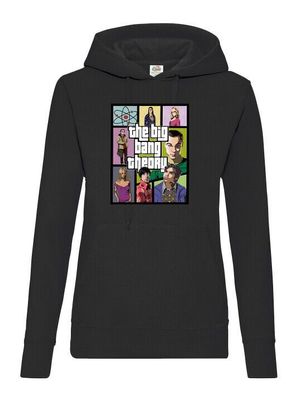 Blondie & Brownie Damen Hoodie Pullover Kapuze Big Bang Sheldon Theory Cooper