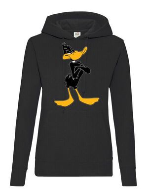 Blondie & Brownie Damen Hoodie Pullover Kapuze Angry Daffy Duck Looney Tweety