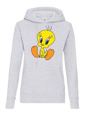 Blondie & Brownie Damen Hoodie Pullover Kapuze Tweety Süß Baby Tunes Bugs Taz