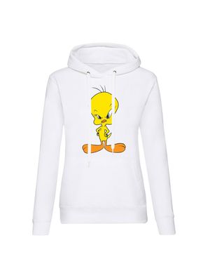 Blondie & Brownie Damen Hoodie Pullover Kapuze Angry Tweety Tunes Bugs Looney