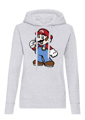 Blondie & Brownie Damen Hoodie Kapuzenpullover Mario Nintendo Luigi Super Yoshi