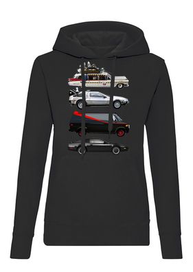 Blondie & Brownie Hoodie Kapuzen Pullover A Team Delorean Knight Ecto Film Rider