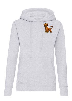 Blondie & Brownie Damen Hoodie Pullover Simba Stick Patch König Löwen Film Katze