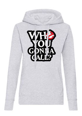 Blondie & Brownie Damen Hoodie Pullover Who you Call? Ghostbusters Geisterjäger