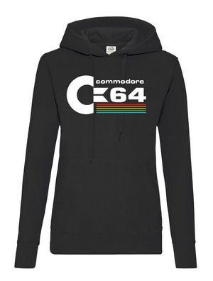 Blondie & Brownie Damen Hoodie Pullover Commodore 64 Fun Nintendo Geek Nerd