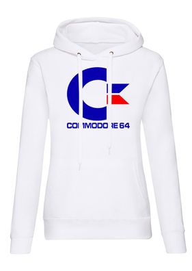 Blondie & Brownie Damen Hoodie Pullover Commodore 64 Nintendo Geek Nerd Fun