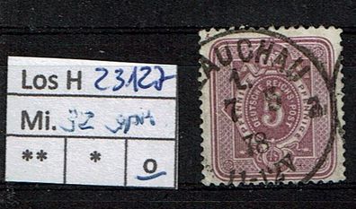 Los H23127: Deutsches Reich Mi. 32, gest, gepr.