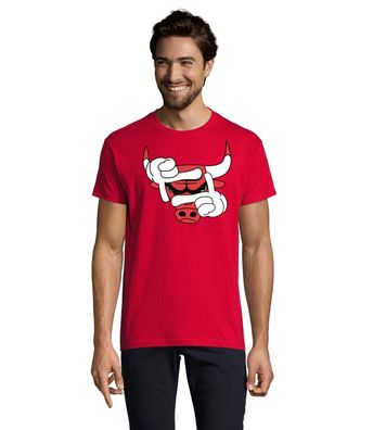 Blondie & Brownie Herren Shirt Bulls Basketball Sport Bulle Chicago Jordan Kobe