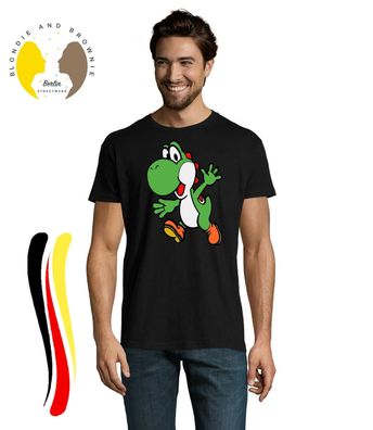 Blondie & Brownie Herren Fun Shirt Yoshi Mario Super Nintendo Luigi Wario Bowser