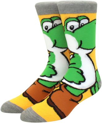 Big Yoshi Body Charakters Socken - Super Mario 360° Charakter Cartoon Motiv-Socken