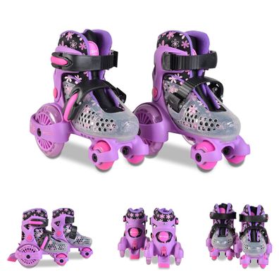 B-Ware Byox Rollschuhe Beetle Größe XS 26-29, PU-Rollen, ABEC-5 Lager, violett