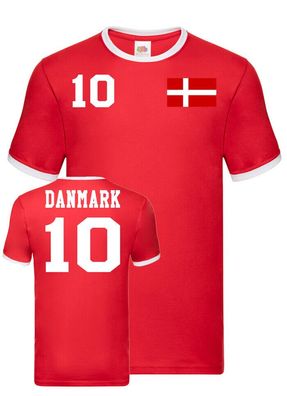 Fußball EM WM Handball Herren Shirt Trikot Dänemark Danmark Wunschname Nummer