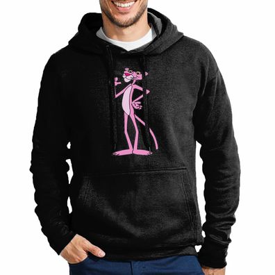 Blondie & Brownie Herren Hoodie Kapuzen Pullover Pink Rosa Panther Cartoon Comic