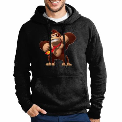 Blondie & Brownie Fun Herren Hoodie Kapuzenpullover Kong Donkey Nintendo Mario