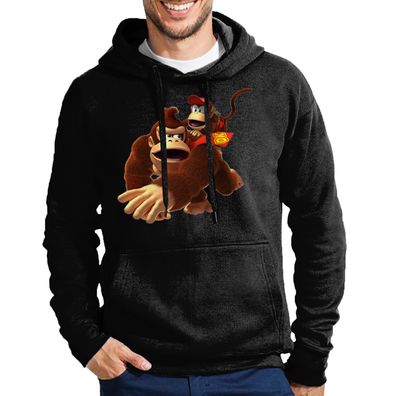 Blondie & Brownie Herren Hoodie Kapuzenpullover Kong Donkey Diddy Nintendo Mario