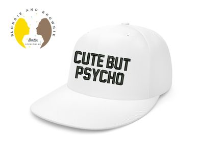 Blondie & Brownie Unisex Baseball Cap Snapback Kappe Cute But Psycho Spruch Süß