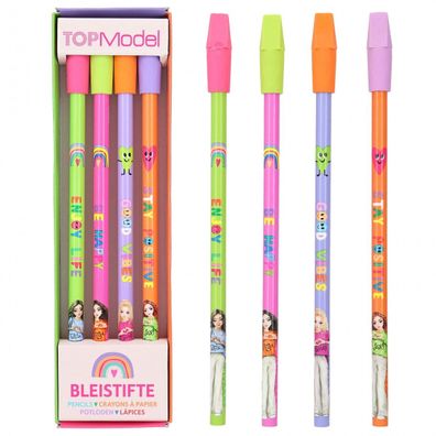 TOPModel Bleistift-Set mit Radier-Topper Selflove Depesche 12088