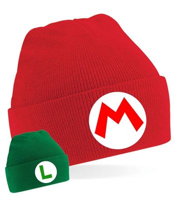 Blondie &Brownie Herren Damen Unisex Mütze Super Mario Luigi Logo Nintendo Yoshi