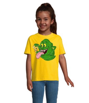 Blondie & Brownie Kinder Fun Baby Shirt Ghostbusters Slimer Pizza Geisterjäger