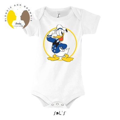 Blondie & Brownie Fun Baby Strampler Body Shirt Duck Ente Donald Matrose Mickey