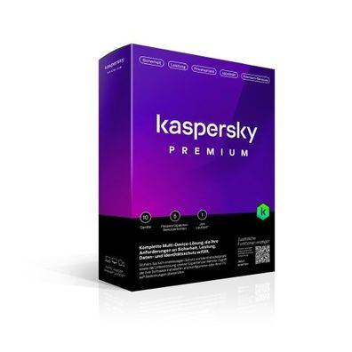 Kaspersky Premium Total Security 2024 10-Geräte / 1-Jahr Internet-Schutz #BOX