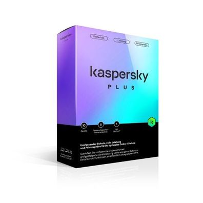 Kaspersky PLUS Internet Security 2024 10-Geräte / 1-Jahr Sicherheit-Schutz #BOX