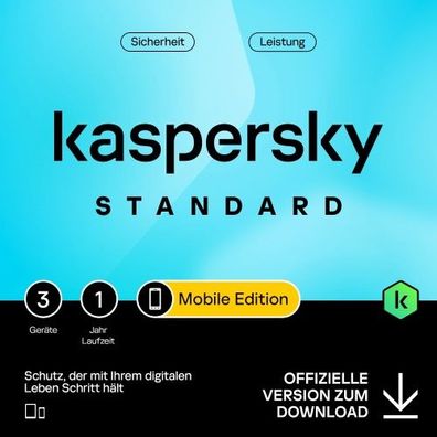 Kaspersky Mobile Security Standard 2024 3-Geräte / 1-Jahr #KEY (ESD)