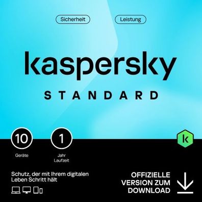 Kaspersky Standard Anti-Virus 2024 10-Geräte / 1-Jahr #KEY (ESD)