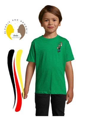 Blondie & Brownie Kinder Shirt Popeye Stick Patch Spinat Stark Seemann Olivia