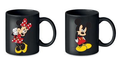 Blondie & Brownie Partner Pärchen Kaffee Tee Tasse Set Mickey Minnie Queen King