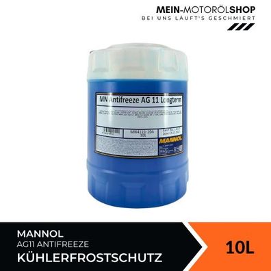 Mannol Antifreeze AG11 Frostschutz Konzentrat 10 Liter