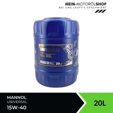 Mannol Universal 15W-40 20 Liter